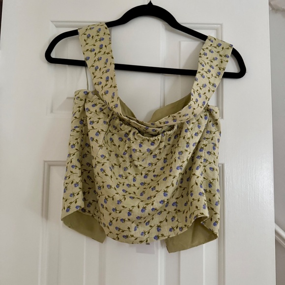 Reformation Azalea Linen Top NWT Size 6 - Picture 4 of 10